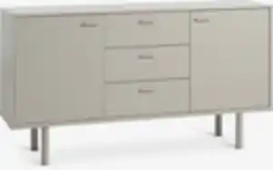 Sideboard BELLELUND 2 Türen 3 Schubladen beige