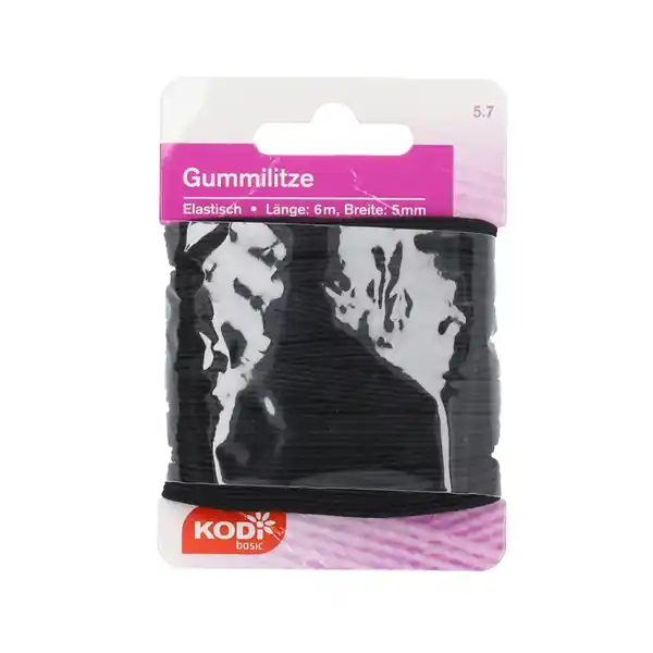 Bild 1 von KODi Basic Gummilitze 5 mm x 6 m Schwarz