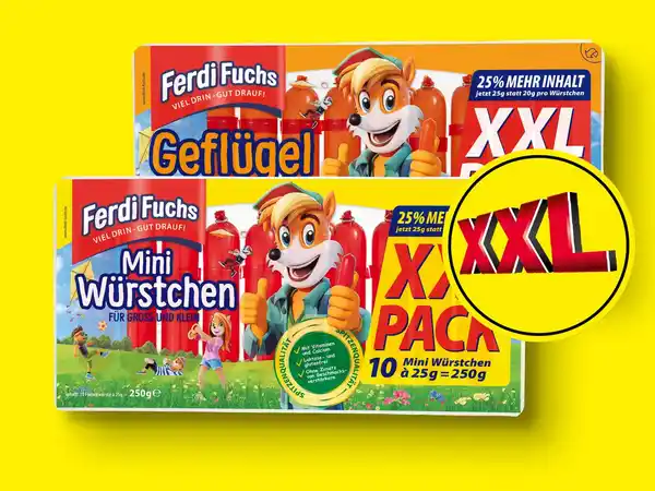 Bild 1 von Ferdi Fuchs Mini Würstchen XXL,  250 g