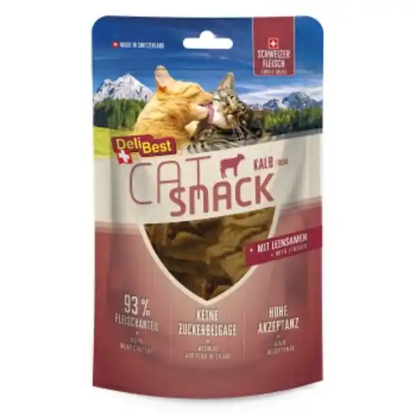 Bild 1 von DeliBest Cat Snack 8x45g Kalb