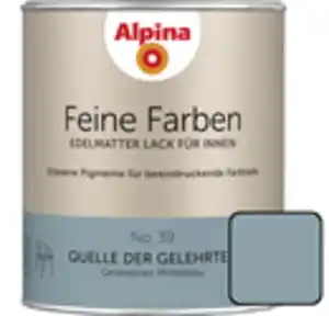 Alpina Feine Farben Lack No. 39 Quelle der Gelehrten  mittelblau edelmatt 750 ml