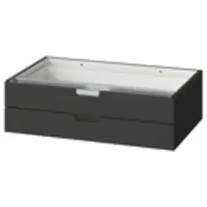 NORDLI Schubladenelement/2 Schubl., anthrazit 80x23 cm