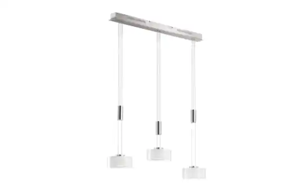 Bild 1 von LED-Pendelleuchte Lavin, nickel matt/opal, 3-flammig