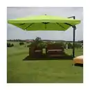 Bild 1 von Gastronomie-Ampelschirm MCW-A96, Sonnenschirm, 3x3m (Ø4,24m) Polyester/Alu 23kg ~ Flap, grün ohne Ständer