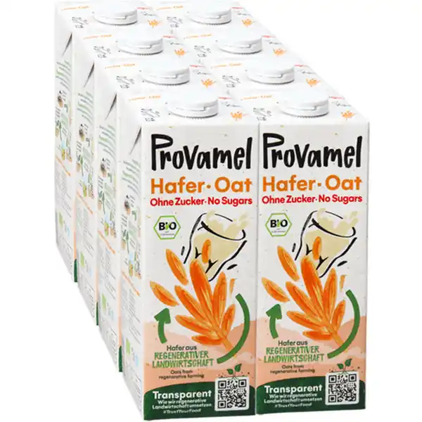 Bild 1 von PROVAMEL BIO Haferdrink zuckerfrei, 8er Pack