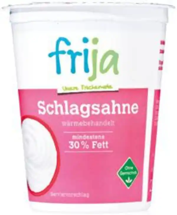 Bild 1 von frija Frische Schlagsahne 30 % Fett