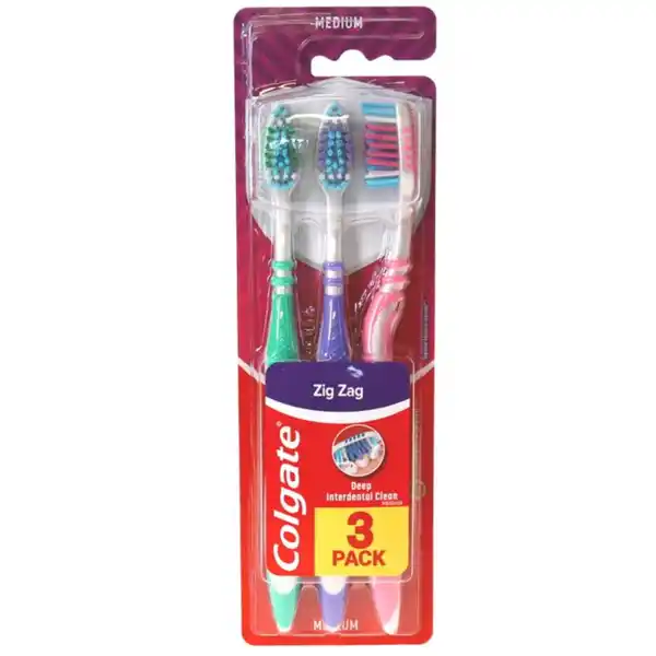 Bild 1 von Colgate Zahnbürsten medium, 3er Pack