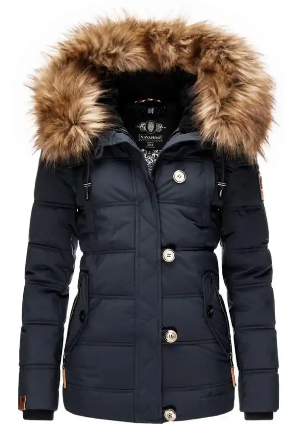 Bild 1 von Navahoo Winterjacke Zoja stylische Steppjacke mit Kunstpelz Kapuze