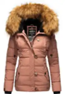 Navahoo Winterjacke Zoja stylische Steppjacke mit Kunstpelz Kapuze