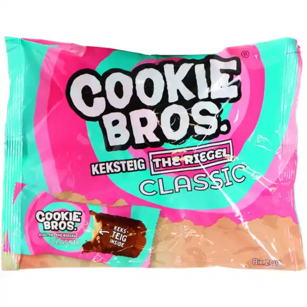 Bild 1 von Cookie Bros Keksteig Riegel Classic, 8er Pack