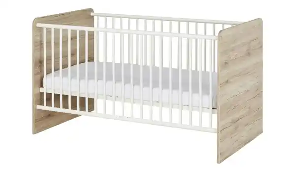 Bild 1 von Babybett  Cariba ¦ holzfarben ¦ Maße (cm): B: 80 H: 85 T: 143 Babyzimmer & Kinderzimmer > Babyzimmermöbel > Babybetten - Sconto