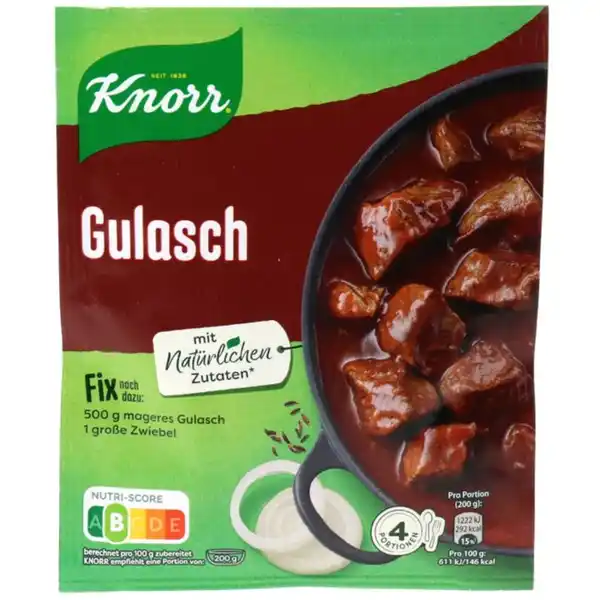 Bild 1 von Knorr 3 x Fix Gulasch