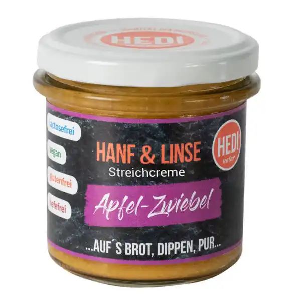 Bild 1 von HEDI BIO Hanf & Linse Streichcreme Apfel-Zwiebel