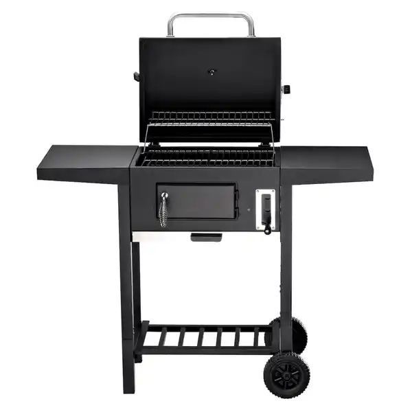 Bild 1 von deluxe4home Holzkohlegrill GRILLWAGEN XXL 105 x 50 cm schwarz