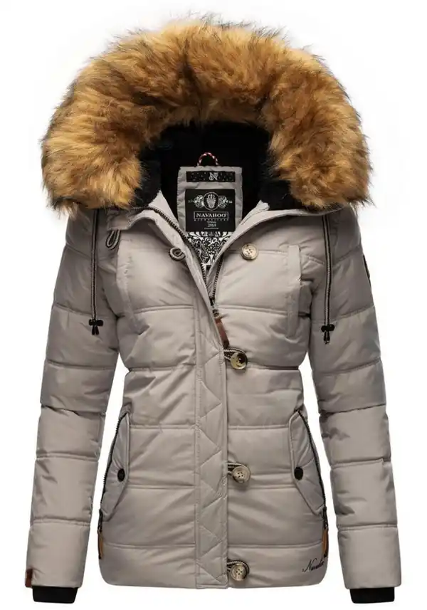 Bild 1 von Navahoo Winterjacke Zoja stylische Steppjacke mit Kunstpelz Kapuze