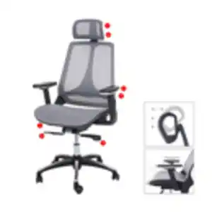 Bürostuhl MCW-A59, Schreibtischstuhl, Sliding-Funktion Stoff/Textil ISO9001 ~ grau/grau