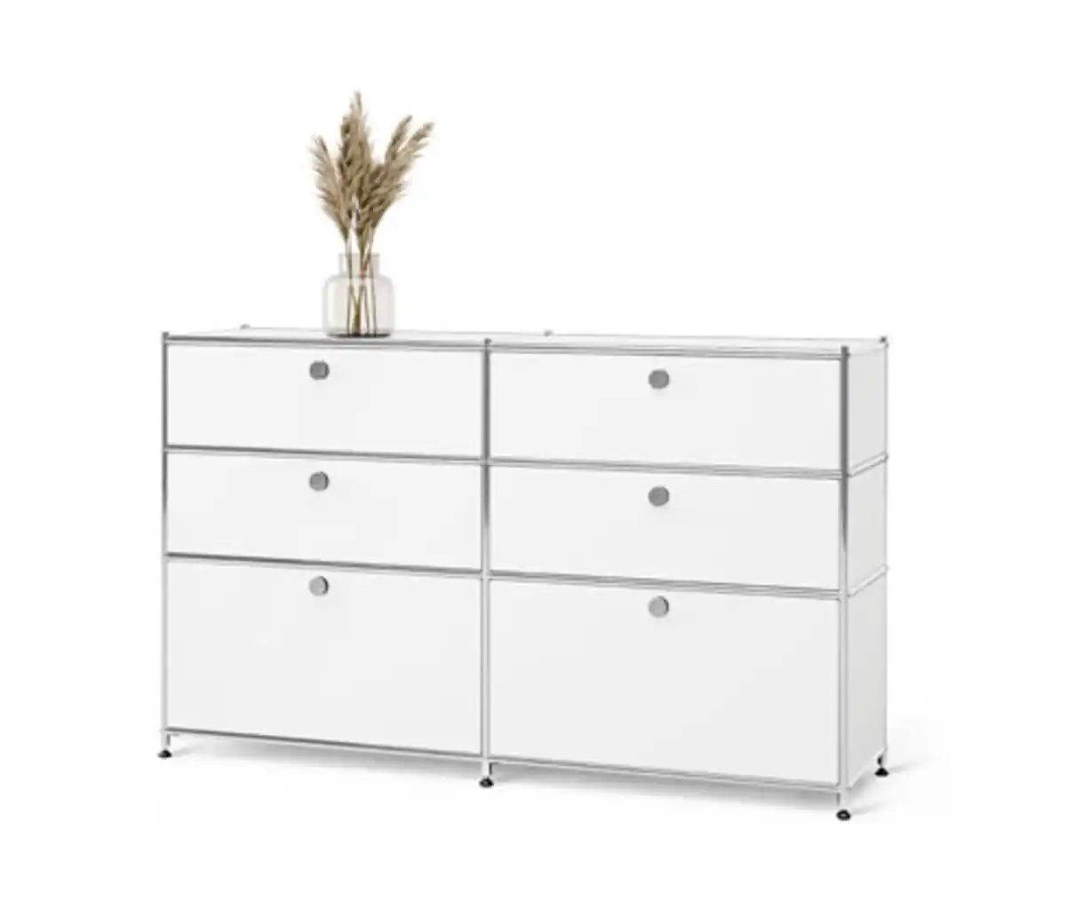 Bild 1 von Kommode Metall »CN3« mit 6 Schubladen, weiß