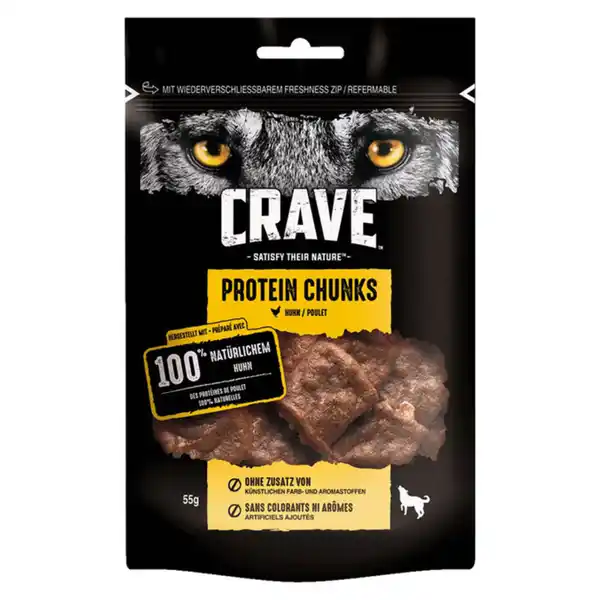 Bild 1 von CRAVE HUND Hundesnack Protein Chunks Huhn