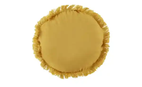 Bild 2 von Kissen  Folklore ¦ gelb ¦ Maße (cm): B: 40  Ø: [40.0] Heimtextilien > Kissen > Dekokissen - Möbel Kraft