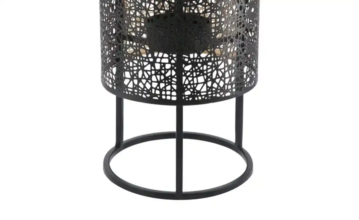 Bild 3 von Windlicht auf Metallständer ¦ schwarz ¦ Eisen ¦ Maße (cm): H: 30  Ø: [15.5] Dekoration > Laternen & Windlichter - Möbel Kraft