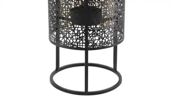 Bild 3 von Windlicht auf Metallständer ¦ schwarz ¦ Eisen ¦ Maße (cm): H: 30  Ø: [15.5] Dekoration > Laternen & Windlichter - Möbel Kraft