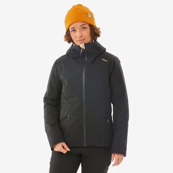 Bild 1 von Skijacke Damen warm 500 schwarz Schwarz