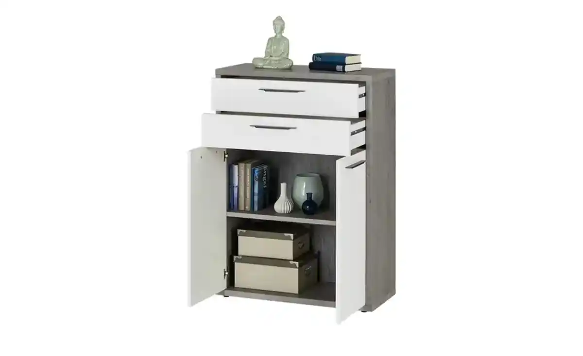 Bild 2 von Regal ¦ grau ¦ Maße (cm): B: 81,6 H: 112 T: 35,7 Regale > Standregale - Möbel Kraft