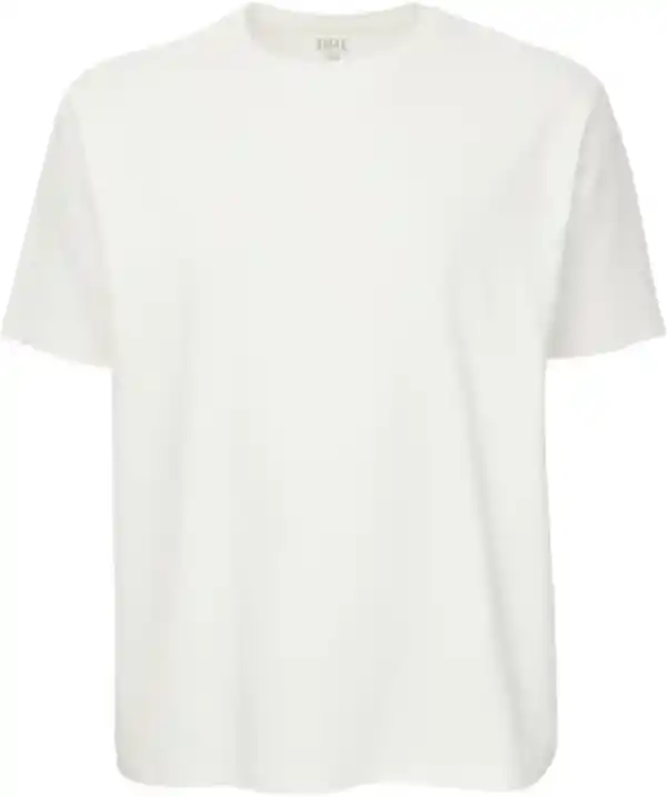 Bild 1 von Geripptes T-Shirt, X-Mail, Rundhalsausschnitt, offwhite