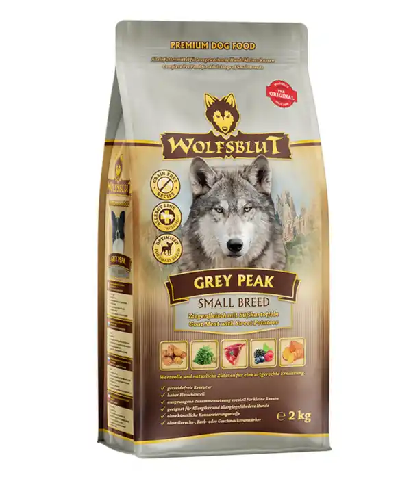 Bild 1 von WOLFSBLUT Trockenfutter für Hunde Grey Peak, Small Breed, Ziege & Süßkartoffel