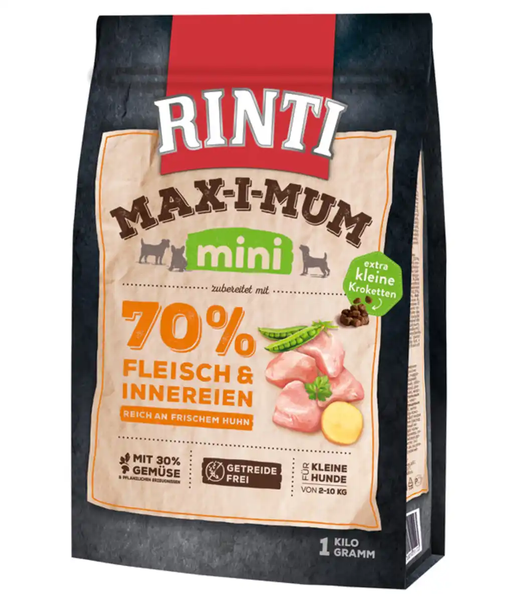 Bild 1 von Rinti Trockenfutter für Hunde MAX-I-MUM Mini, Adult, Huhn
