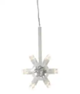 Star Trading LED-Lichterkette Lighty, 12 LEDs, warmweiß, ca. B14,5/H8,5/T0,5 cm