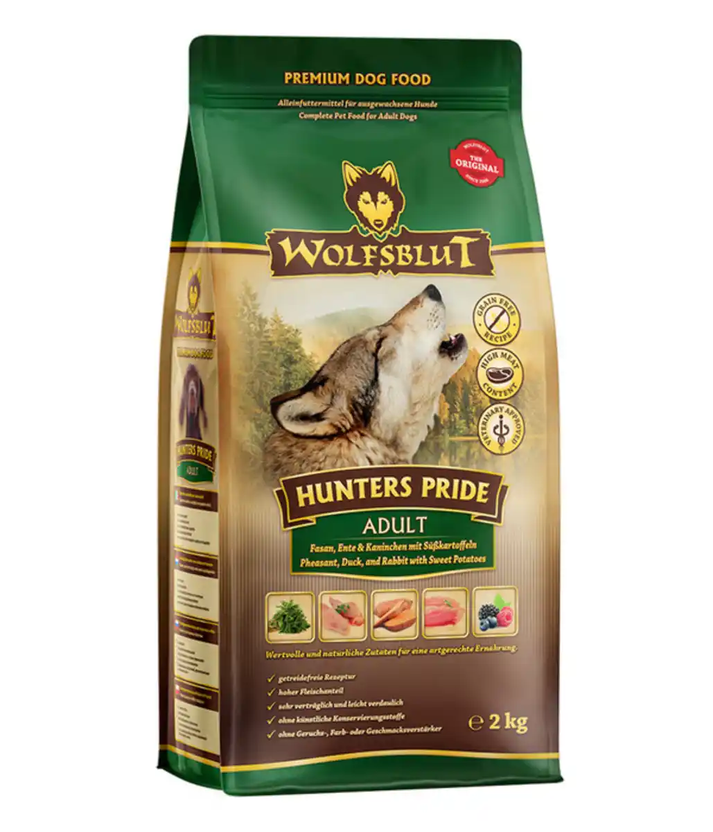 Bild 1 von WOLFSBLUT Trockenfutter für Hunde Hunters Pride, Adult, Ente & Kaninchen