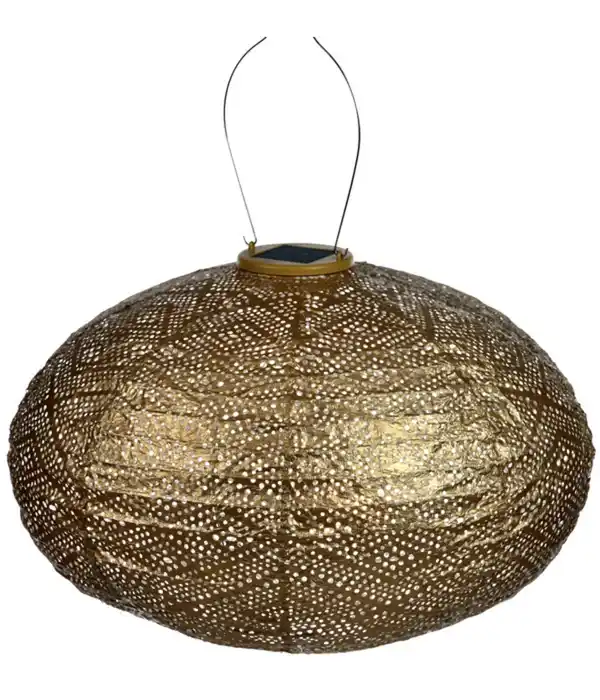 Bild 1 von Lumiz Solar-Lampion Oval Ikat, ca. Ø40/H27 cm