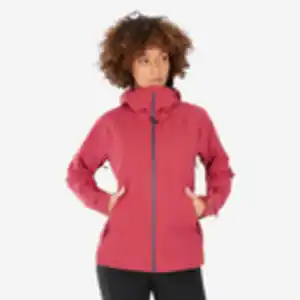 Wanderjacke Damen wasserdicht Bergwandern - MH500 rosarot Rot