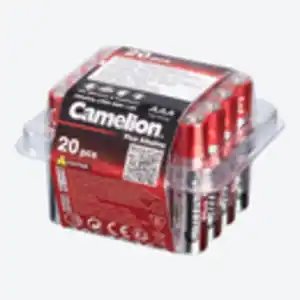 Camelion Plus Alkaline AAA-Batteriebox, 20er-Pack, Red