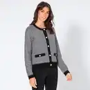 Bild 1 von Damen-Strickjacke mit Knopfleiste, Black