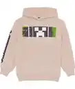 Bild 1 von Minecraft Kapuzenpullover, Rippbündchen, hellgrau