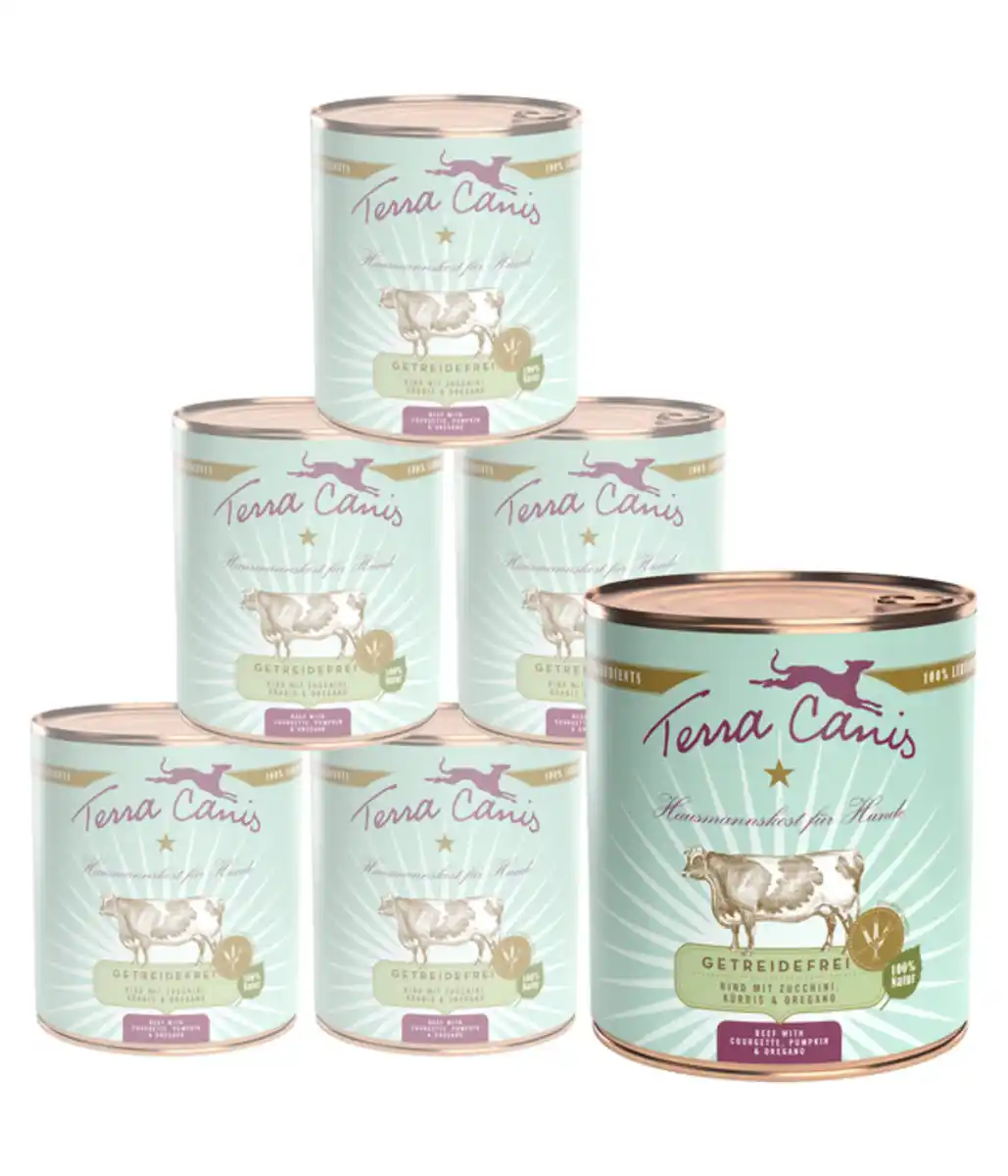 Bild 1 von Terra Canis Nassfutter für Hunde Getreidefrei, 6 x 800 g
