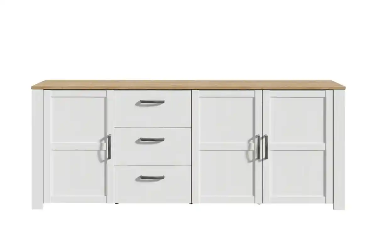 Bild 3 von Sideboard ¦ weiß ¦ Maße (cm): B: 220 H: 87 T: 42 Kommoden & Sideboards > Sideboards - Möbel Kraft