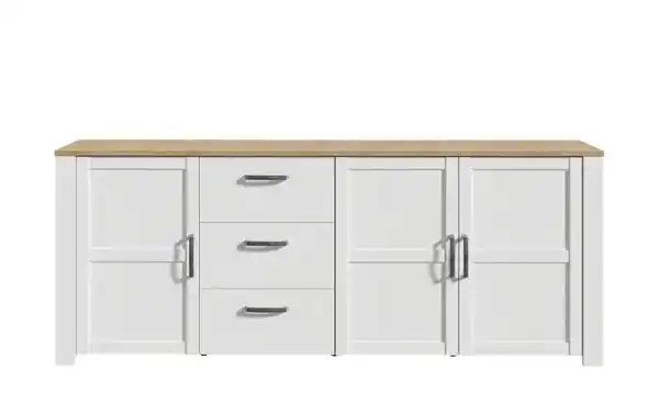 Bild 3 von Sideboard ¦ weiß ¦ Maße (cm): B: 220 H: 87 T: 42 Kommoden & Sideboards > Sideboards - Möbel Kraft