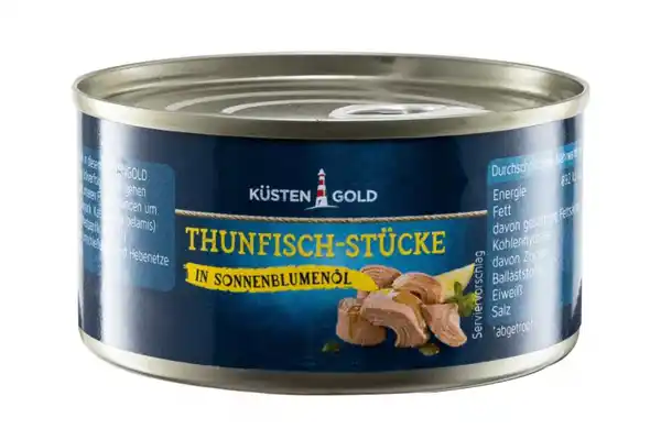 Bild 1 von Küstengold Thunfisch-Stücke in Sonnenblumenöl