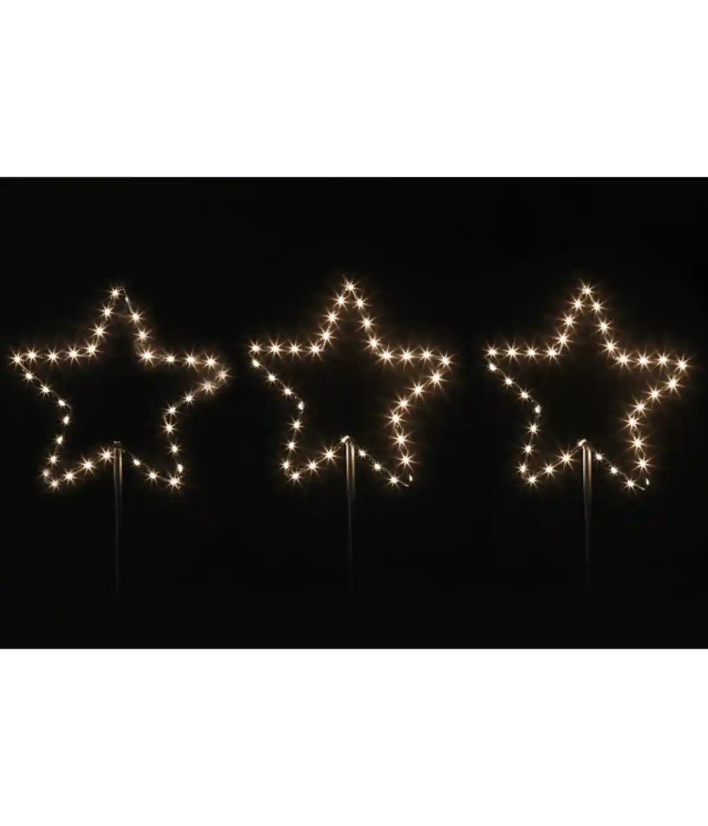 Bild 2 von Weihnachten Dehner LED-Sterne 3er-Set, warmweiß, ca. B20/H30 cm