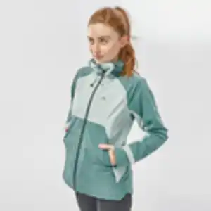 Wanderjacke Damen wasserdicht Bergwandern - MH500 grün Grün