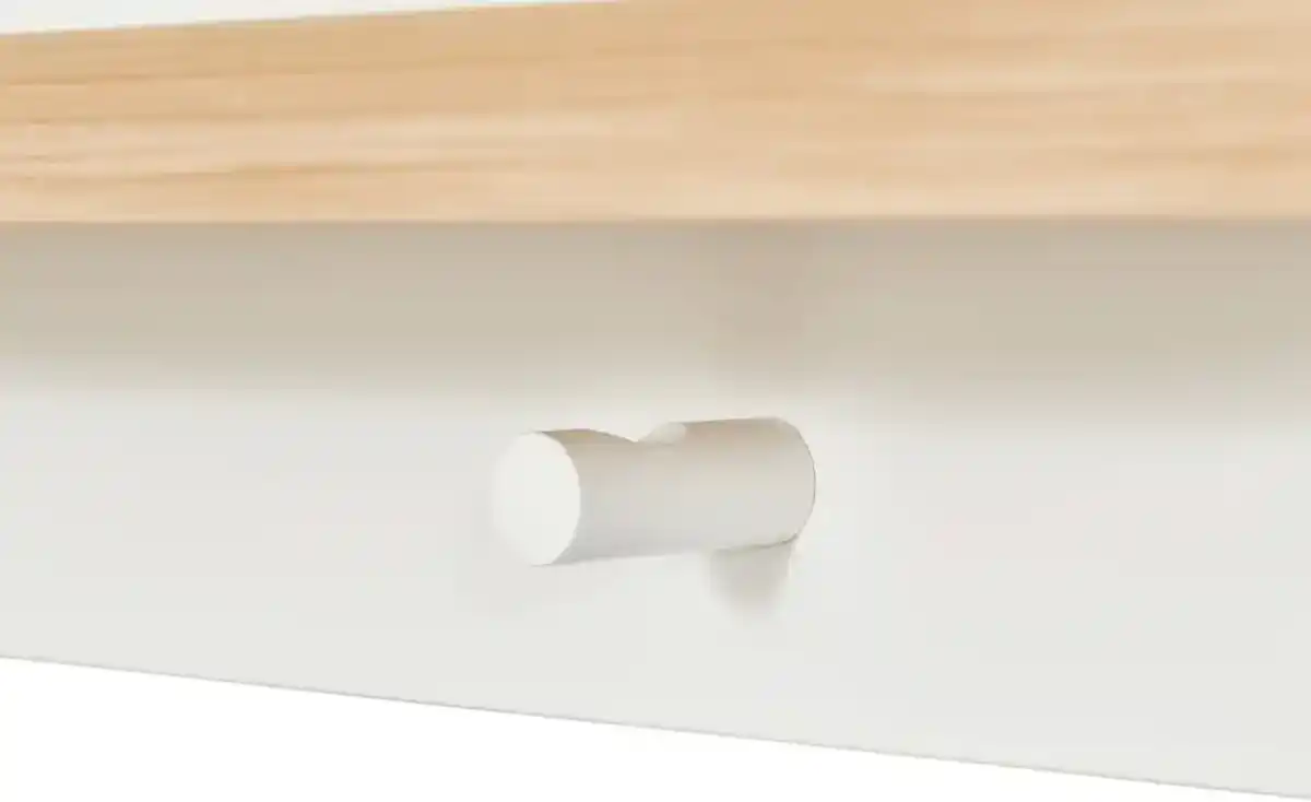 Bild 2 von Mia & Mo Wandgarderobe  Clea ¦ weiß ¦ Holzwerkstoff beschichtet ¦ Maße (cm): B: 91 H: 23 T: 15 Garderoben & Kleiderstangen > Wandgarderoben - Möbel Kraft