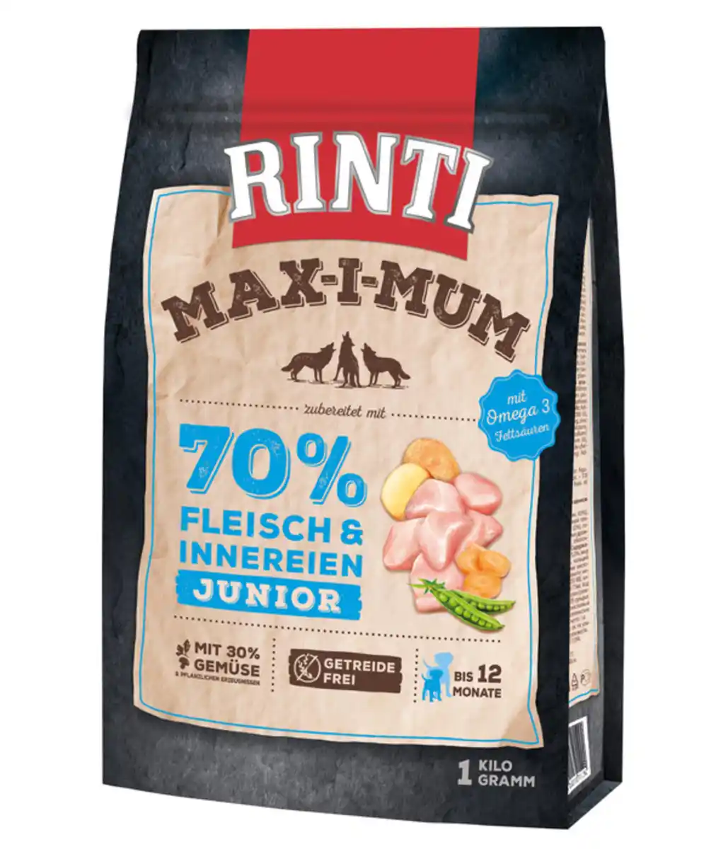 Bild 1 von Rinti Trockenfutter für Hunde MAX-I-MUM Junior, Huhn