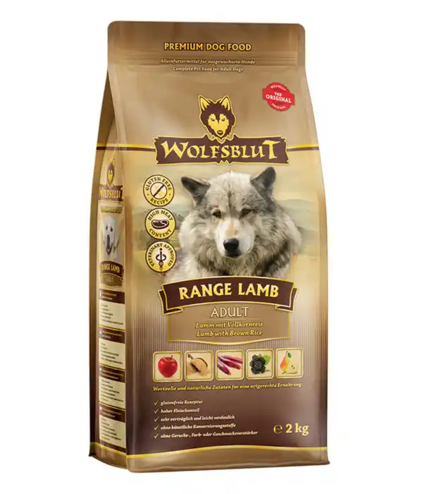 Bild 1 von WOLFSBLUT Trockenfutter für Hunde Range Lamb, Adult, Lamm & Vollkornreis