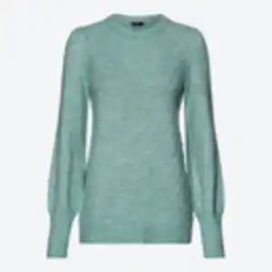 Damen-Pullover mit Puffärmeln, Turquoise