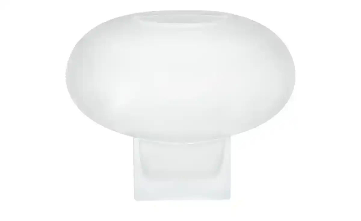 Bild 1 von Vase ¦ weiß ¦ Glas  ¦ Maße (cm): H: 18  Ø: [23.5] Dekoration > Vasen - Möbel Kraft