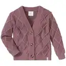 Bild 1 von Mädchen Strickjacke mit Zopfstrickmuster MAUVE