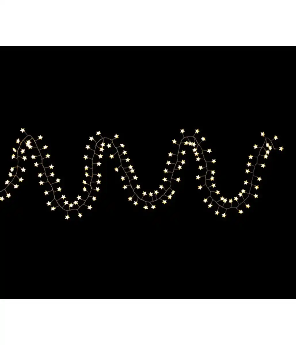 Bild 2 von Dehner LED-Lichterkette Stern, 180 LEDs, warmweiß, ca. L300 cm